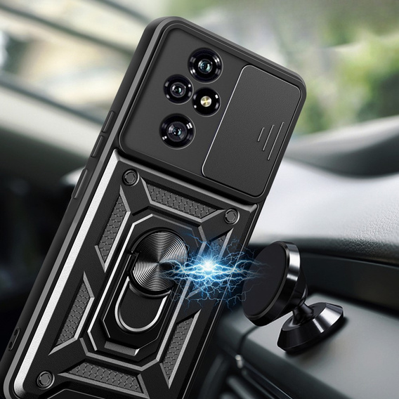 Θήκη για Honor 200 Pro 5G, CamShield Slide, μαύρη