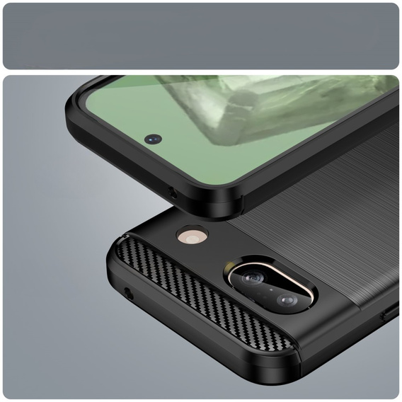 Θήκη για Google Pixel 8A, Carbon, μαύρη