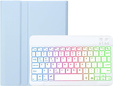 Θήκη με φωτιζόμενο πληκτρολόγιο bluetooth για iPad 10.9 2022 (10 gen.), μπλε