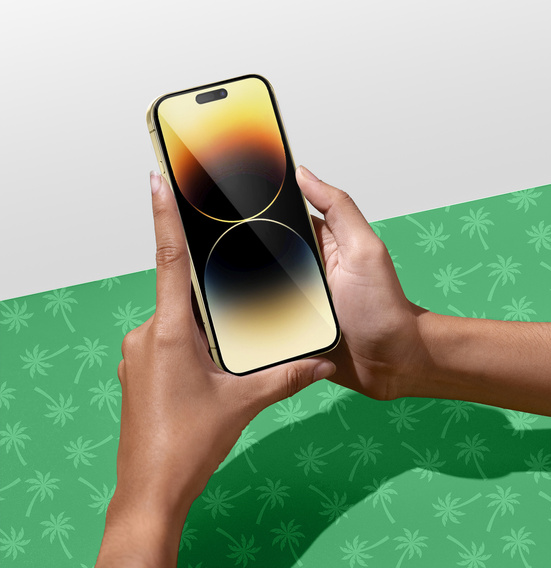 5D Full Glue Smart Palm σκληρυμένο γυαλί για iPhone 14 Pro