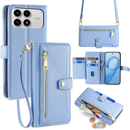 Θήκη με πτυσσόμενο κάλυμμα και τσέπη με φερμουάρ για Xiaomi Poco F8 Pro