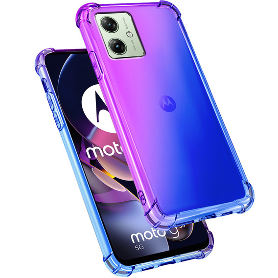θήκη για το Motorola Moto G54 5G, Gradient Dropproof, Μωβ / μπλε