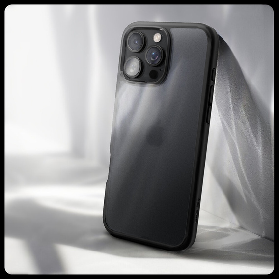 θήκη Spigen για iPhone 16 Pro Max, Ultra Hybrid, μαύρο / ματ + μετριασμένο γυαλί 9H