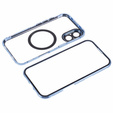 Μαγνητική θήκη MagSafe Dual Glass για iPhone 16, μπλε