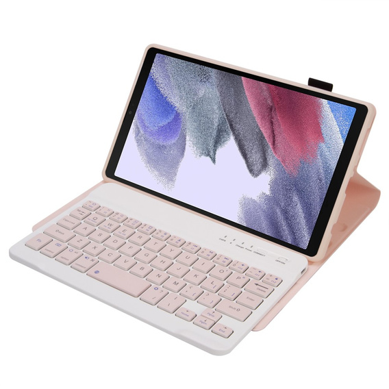 Θήκη + πληκτρολόγιο Samsung Galaxy Tab A7 Lite 8.7 T220 / 225, ροζ rose gold