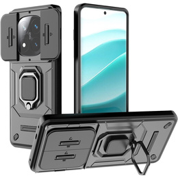 Θήκη για Xiaomi Redmi Note 14 Pro+ 5G, KickStand Camera Lens, μαύρη