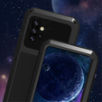 Love Mei Θήκη για Samsung Galaxy A52 / A52s, armored with glass, μαύρη
