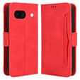 Θήκη με πτερύγιο για Google Pixel 8A, Card Slot, κόκκινη