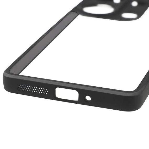 Θήκη για Xiaomi Redmi Note 13 Pro 4G / Xiaomi Redmi Note 14S / Xiaomi Poco M6 Pro 4G, Fusion Hybrid, με προστασία κάμερας, διαφανής / μαύρη