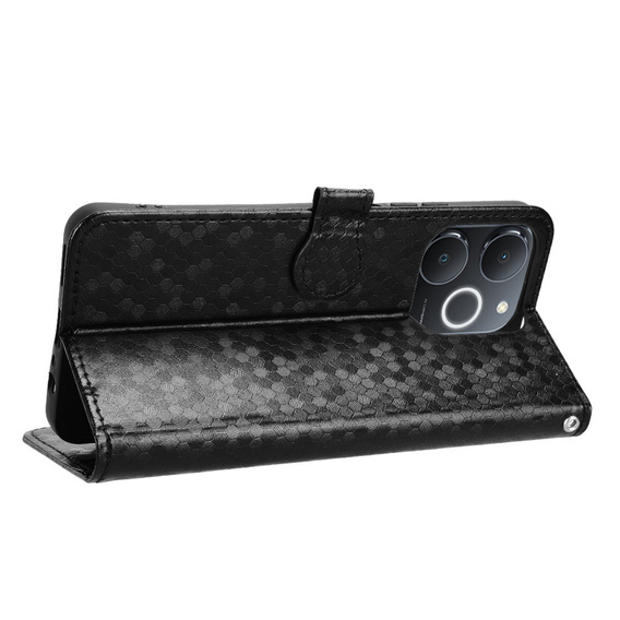 θήκη πτερύγιο για Realme Note 70T 4G, Wallet Rhombus, μαύρη