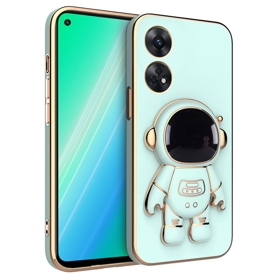 Θήκη για Oppo Reno8 T, Astronaut, πράσινη