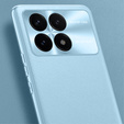 Δερμάτινη θήκη για Xiaomi Poco F6 Pro, leather hybrid, μπλε