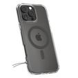 Θήκη MagSafe Spigen για iPhone 16 Pro, Ultra Hybrid, διαφανής / γκρι + Μετριασμένο γυαλί 9H