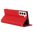 Δερμάτινη θήκη για Samsung Galaxy S22, ERBORD Grain Leather, κόκκινη