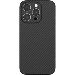 Θήκη για iPhone 15 Pro Max, Aramid Fiber Cover, μαύρη