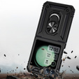 θωρακισμένη θήκη για Samsung Galaxy Z Flip7 FE / Z Flip6, Nox Case Ring, μαύρη