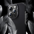 θήκη BENKS Kevlar για iPhone 15 Plus, Carbon Fiber, μαύρη