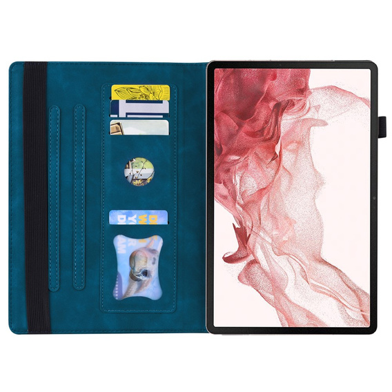 θήκη για Samsung Galaxy Tab S10 FE+ Plus, Classic, με υποδοχή γραφίδας, μπλε