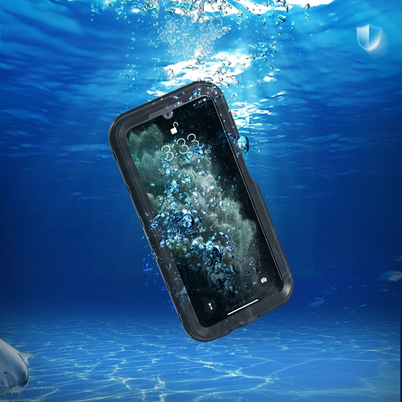 Αδιάβροχη θήκη IP68 για Samsung Galaxy A15 5G, Redpepper, μαύρη