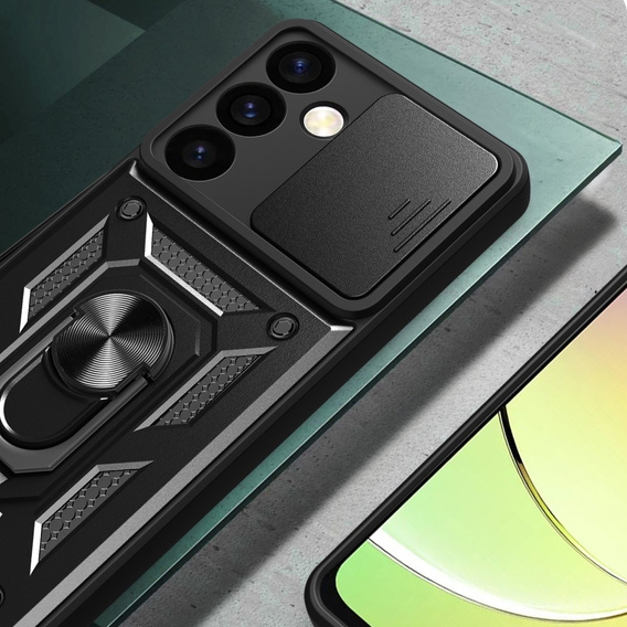 Θήκη για Samsung Galaxy S24+ Plus, CamShield Slide, μαύρο