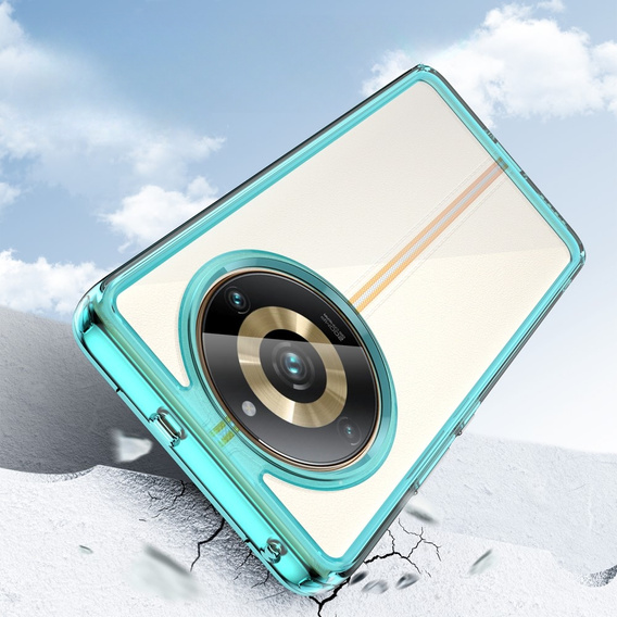 Θήκη για Realme 11 Pro 5G / 11 Pro+ 5G, Fusion Hybrid, διαφανής / μπλε