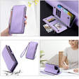 Θήκη με πτερύγιο για Xiaomi Redmi 14C / Xiaomi Poco C75, Wallet Zipper Pocket, μωβ