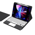 Θήκη + πληκτρολόγιο iPad Air 10.9 4 2020 / 5 2022, Touchpad, μαύρη