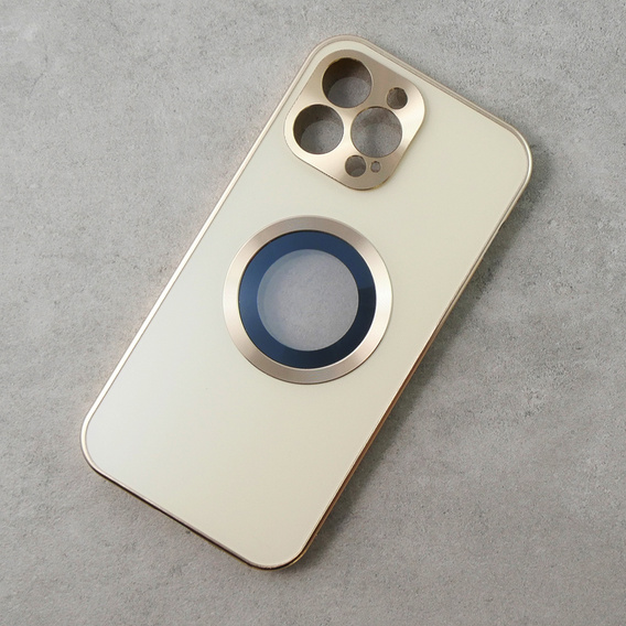 Θήκη για iPhone 13 Pro Max, Dual Glass, για Magsafe, χρυσή