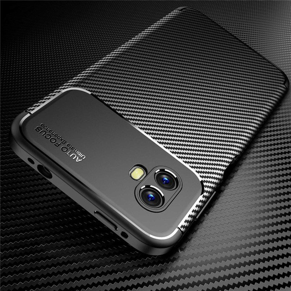 Θήκη για Samsung Galaxy Xcover 6 Pro, Carbon Gel, μαύρη