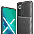 Θήκη για Xiaomi Redmi Note 10 Pro, Carbon Gel, μαύρη