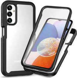 Θήκη για Samsung Galaxy A14 4G/5G, Shockproof, με μεμβράνη, μαύρη