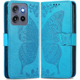 Θήκη με πτερύγιο για Motorola Edge 50 Neo / Motorola ThinkPhone 25, Butterfly, μπλε