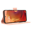 Θήκη με πτερύγιο για Motorola Moto G15 / Motorola Moto G15 Power, Card Slot, ροζ