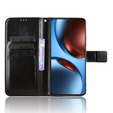 Θήκη με πτερύγιο για Realme GT 7 / 7T, Crazy Horse Wallet, μαύρη