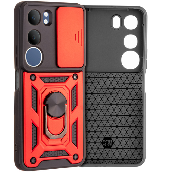 Θήκη για Vivo Y19s, CamShield Slide, κόκκινη