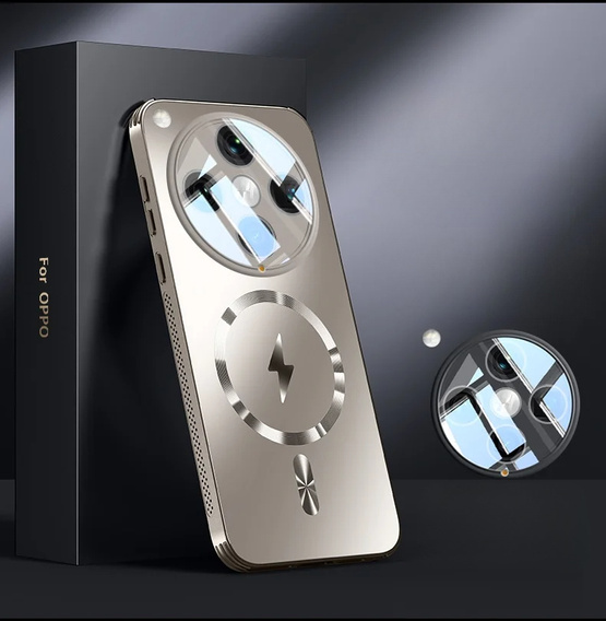Θήκη για Oppo Find X8 Pro, MagSafe, ασημί