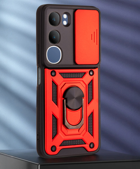 Θήκη για Vivo Y19s, CamShield Slide, κόκκινη