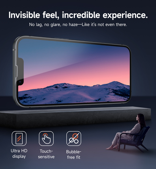 2x SURITCH γυαλί για iPhone 16e / 14 / 13 Pro