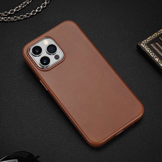 Θήκη για iPhone 14 Pro, Dux Ducis Max Naples, καφέ