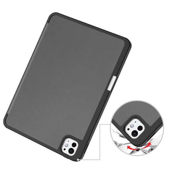 Θήκη για iPad Pro 11" 2024 (5 gen.), Smartcase με χώρο για γραφίδα, γκρι