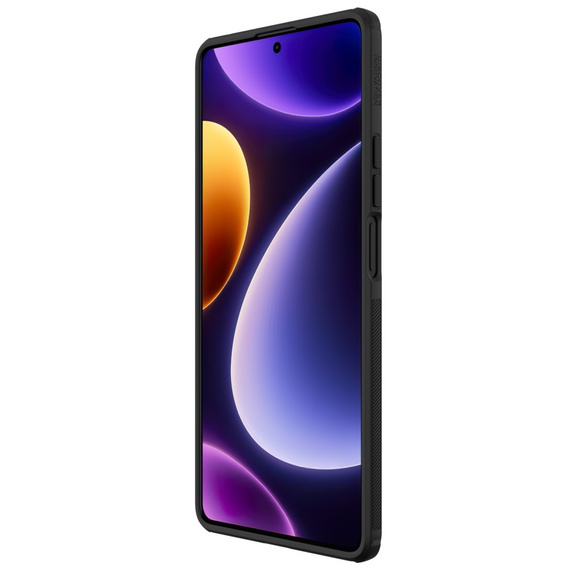 NILLKIN θήκη για Xiaomi Poco F5 5G, θήκη Super Frosted Shield, μαύρη