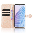 θήκη πτερύγιο για Xiaomi Redmi Note 14 4G, Wallet Rhombus, ροζ