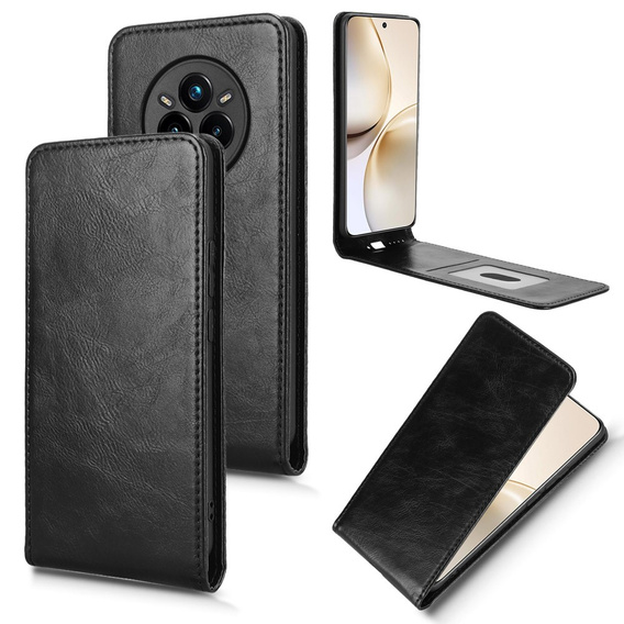 Θήκη με πτερύγιο για Realme 14 Pro+ 5G, Flip, μαύρη