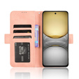 Θήκη με πτερύγιο για Realme 14X / Realme C75, Card Slot, ροζ