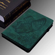 Θήκη για Lenovo Tab M9, Wallet Pen Slot, butterflies, καφέ