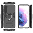 Θήκη για Samsung Galaxy S23, Kickstand Ring, μαύρη