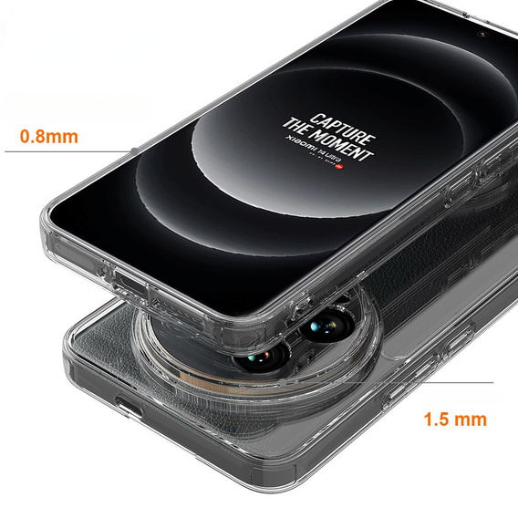 Θήκη για Xiaomi 14 Ultra, Fusion Hybrid, διαφανής