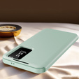 Αναδιπλούμενη θήκη για Samsung Galaxy S23 FE, Smart View Wallet, πράσινη
