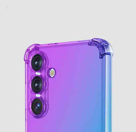 θήκη για το Samsung Galaxy S24 FE, Gradient Dropproof, Μωβ / μπλε