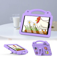 Παιδική θήκη για iPad mini 7.9" 2019/2015/2014/2013/2012 (5/4/3/2/1 gen.), Cute Patterns, με βάση, μωβ